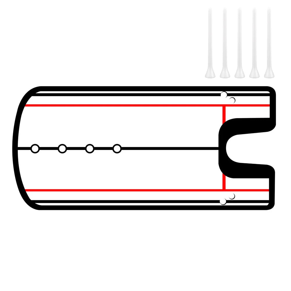 Golf Putting Practice Mirror Putting Mirror Alignment Aid Eye Line