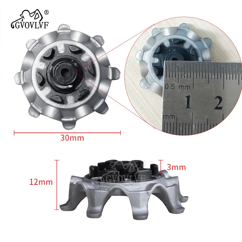 14pc Replacement Golf Shoe spikes Easy Install Grey Black