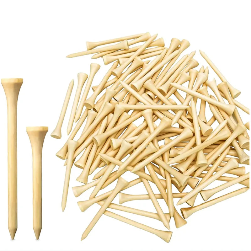 100pcs 3-1/4" Golf Wooden Golf Tees