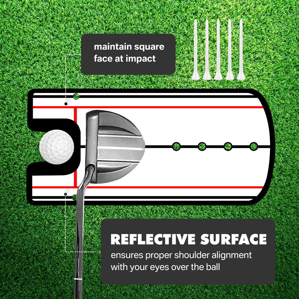 Golf Putting Practice Mirror Putting Mirror Alignment Aid  Eye Line