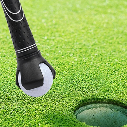 Golf ball picker. Retrieve ball easily using any golf club