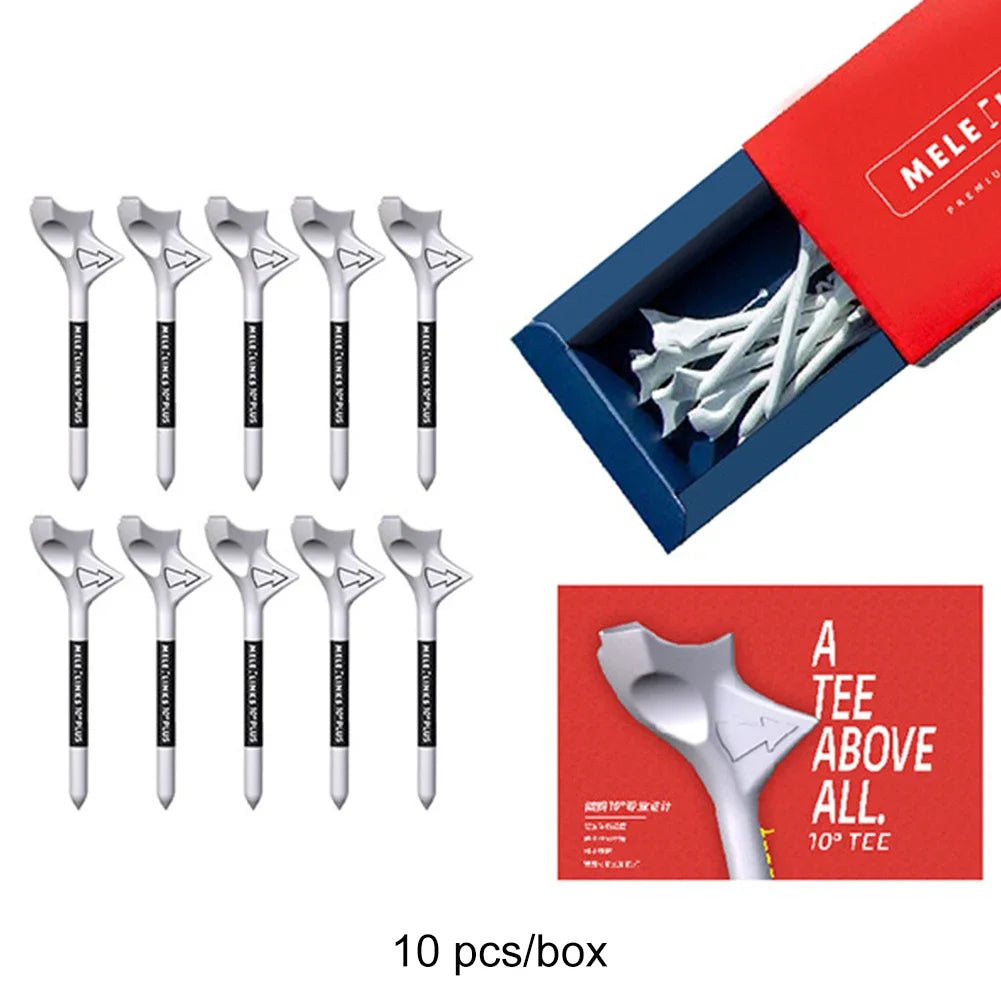 10pcs 10 degree golf tees increases speed for all golf clubs